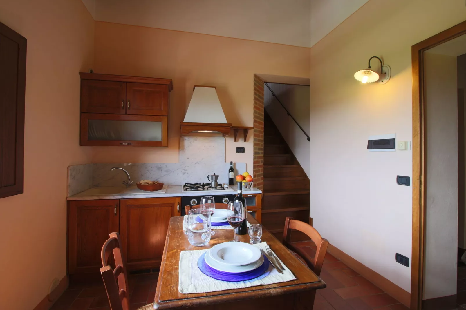 Sfeervol appartement in Montepulciano met zwembad-Keuken