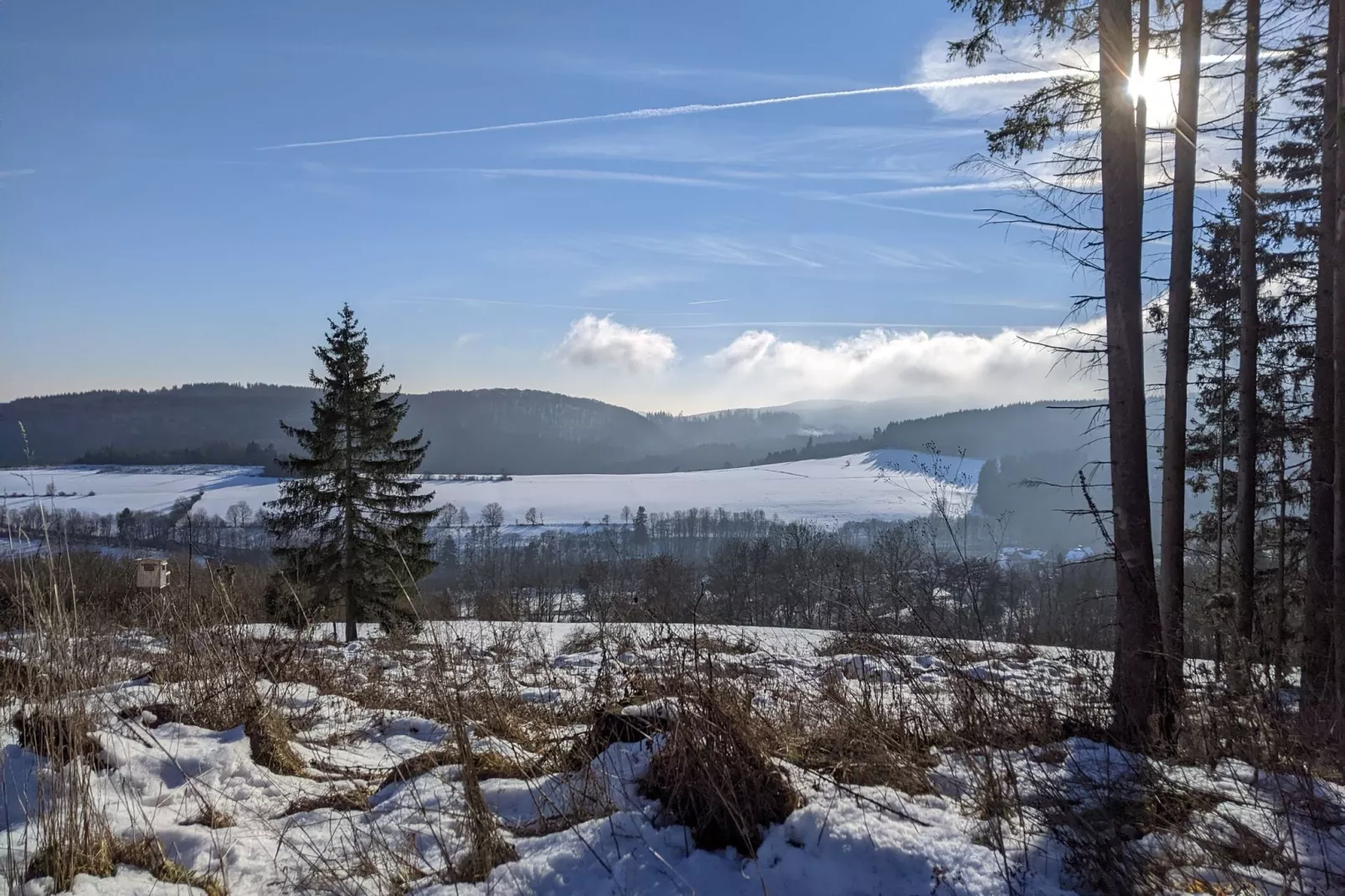 Zum Spitzen Land-Uitzicht winter