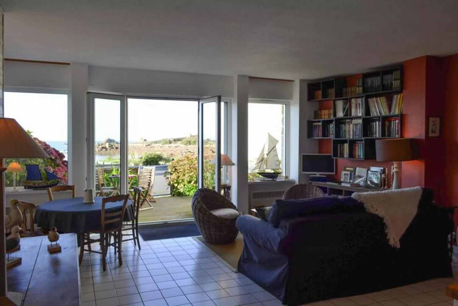 Holiday flat Plougasnou-Woonkamer