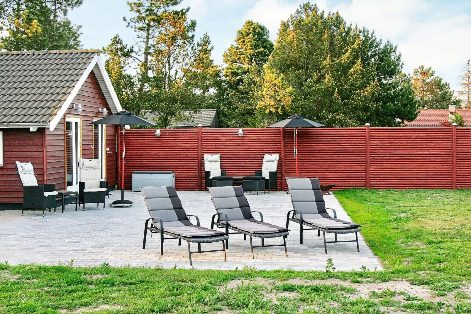 Luxe vakantiehuis in Rødby met een sauna-Buitenlucht