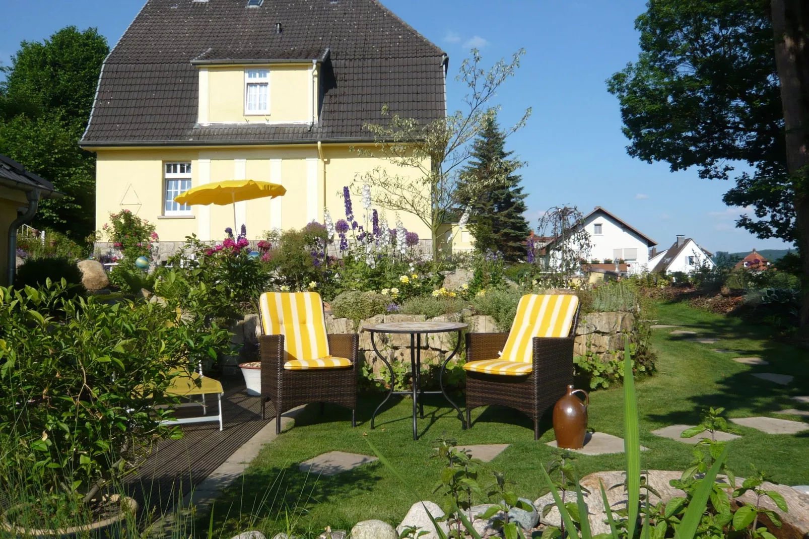 Weserbergland - Bad Pyrmont-Tuinen zomer