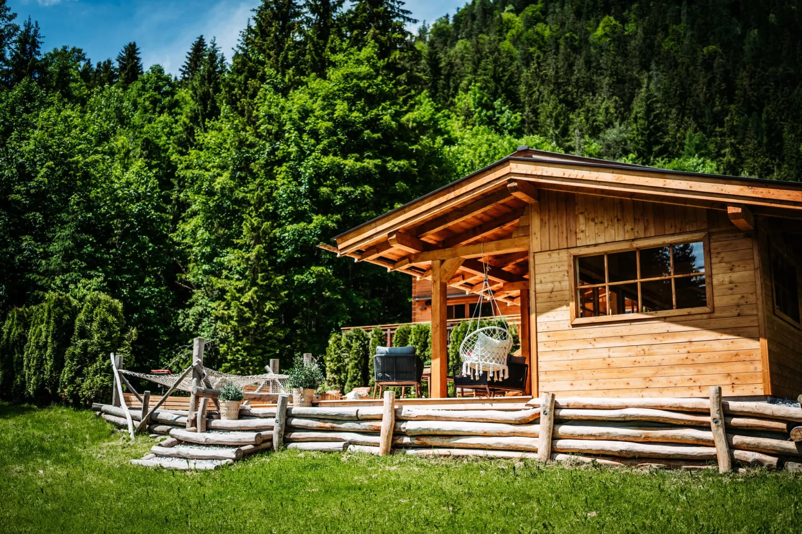 Chalet Gamsglück-Tuinen zomer