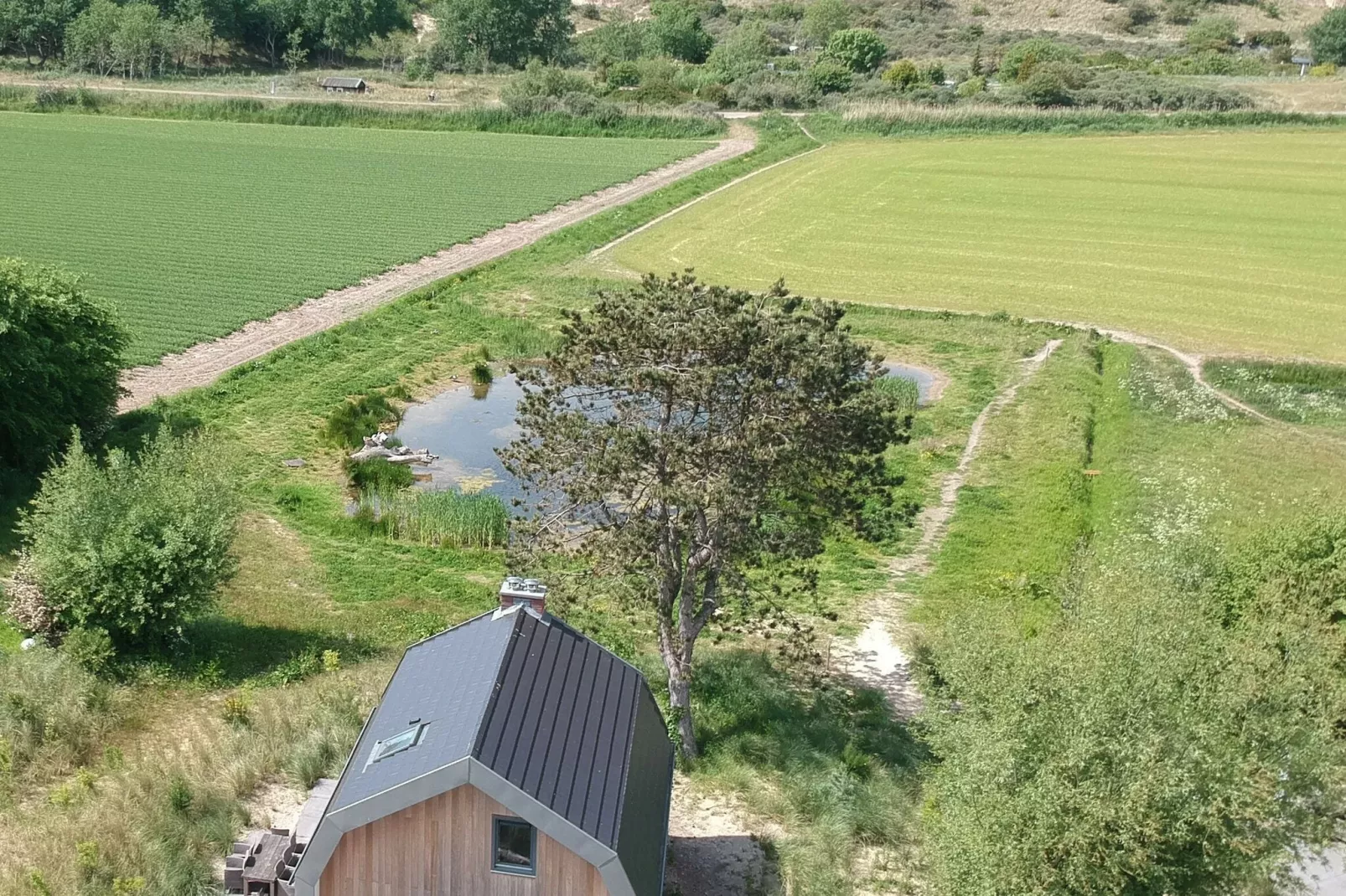 Duinvilla aan het Meer-Uitzicht zomer