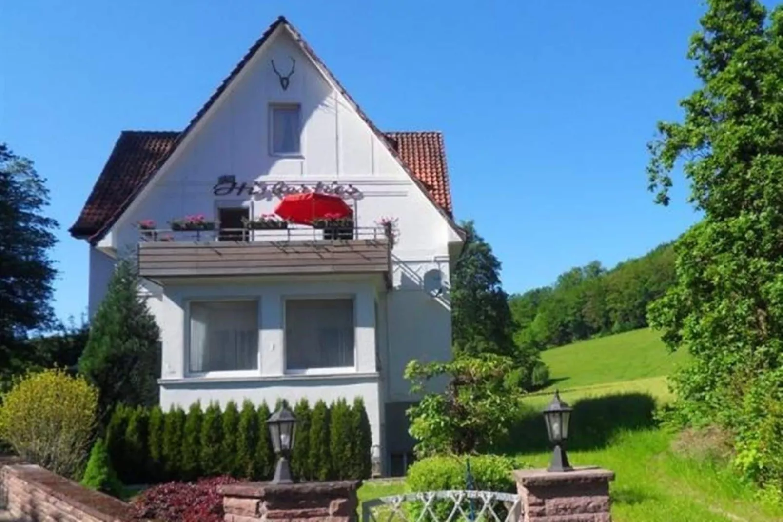 Im Weserbergland-Buitenkant zomer