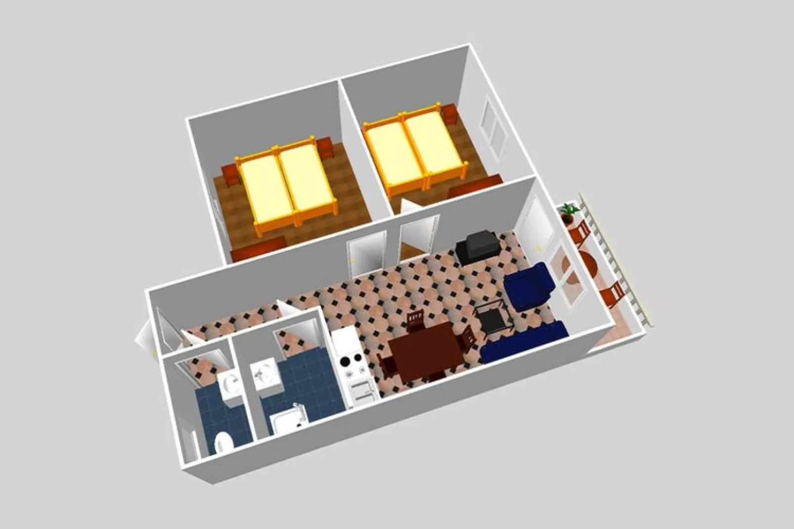 Apartments Amadria Park - Seget Vranjica - 3-Raum-App Type B Ap4&2 ca43 qm für 6 Pers-Sfeer