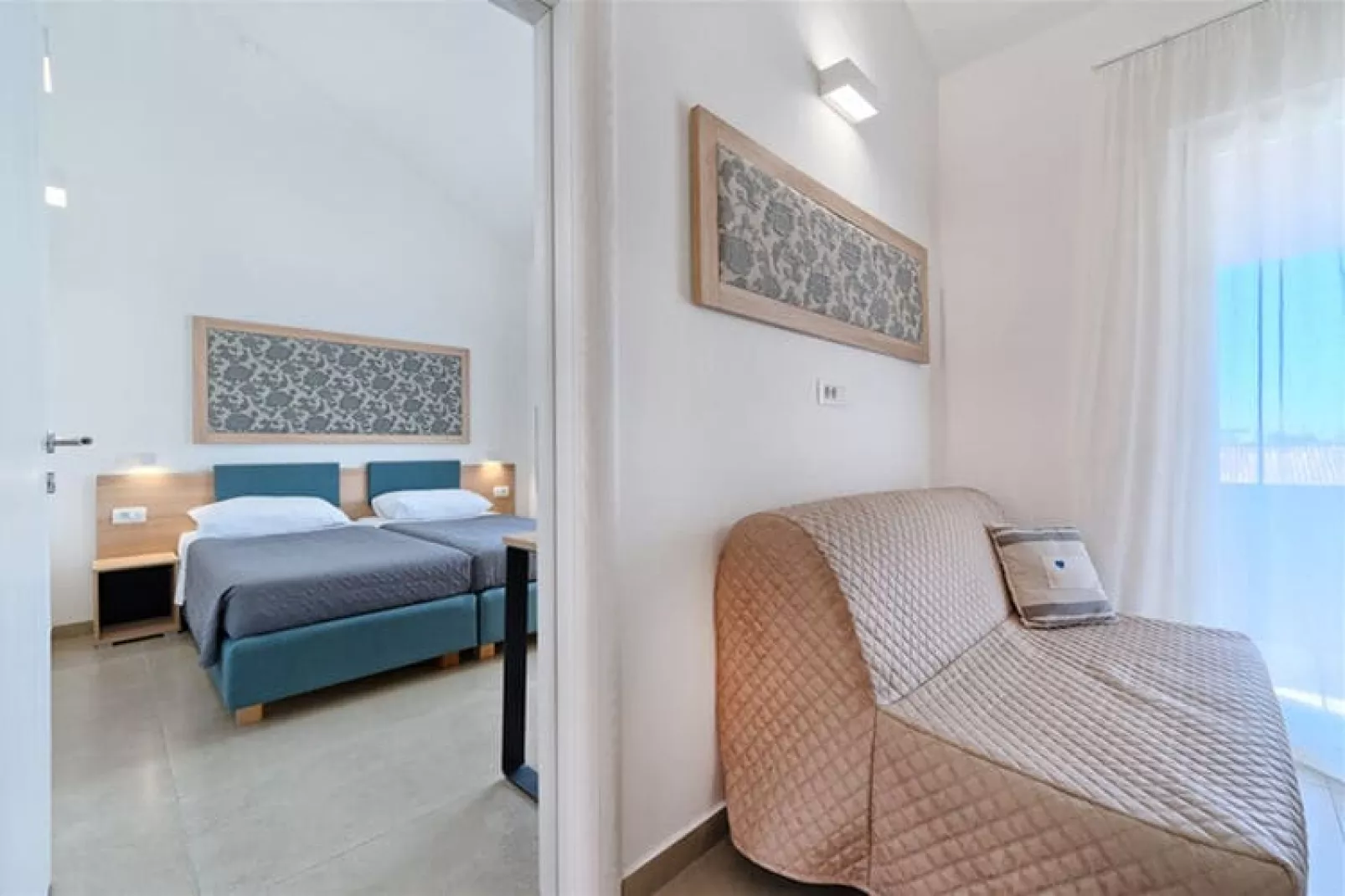 Apartments Medena Trogir - Seget Donji - A2plus2 Superior seaside-Slaapkamer