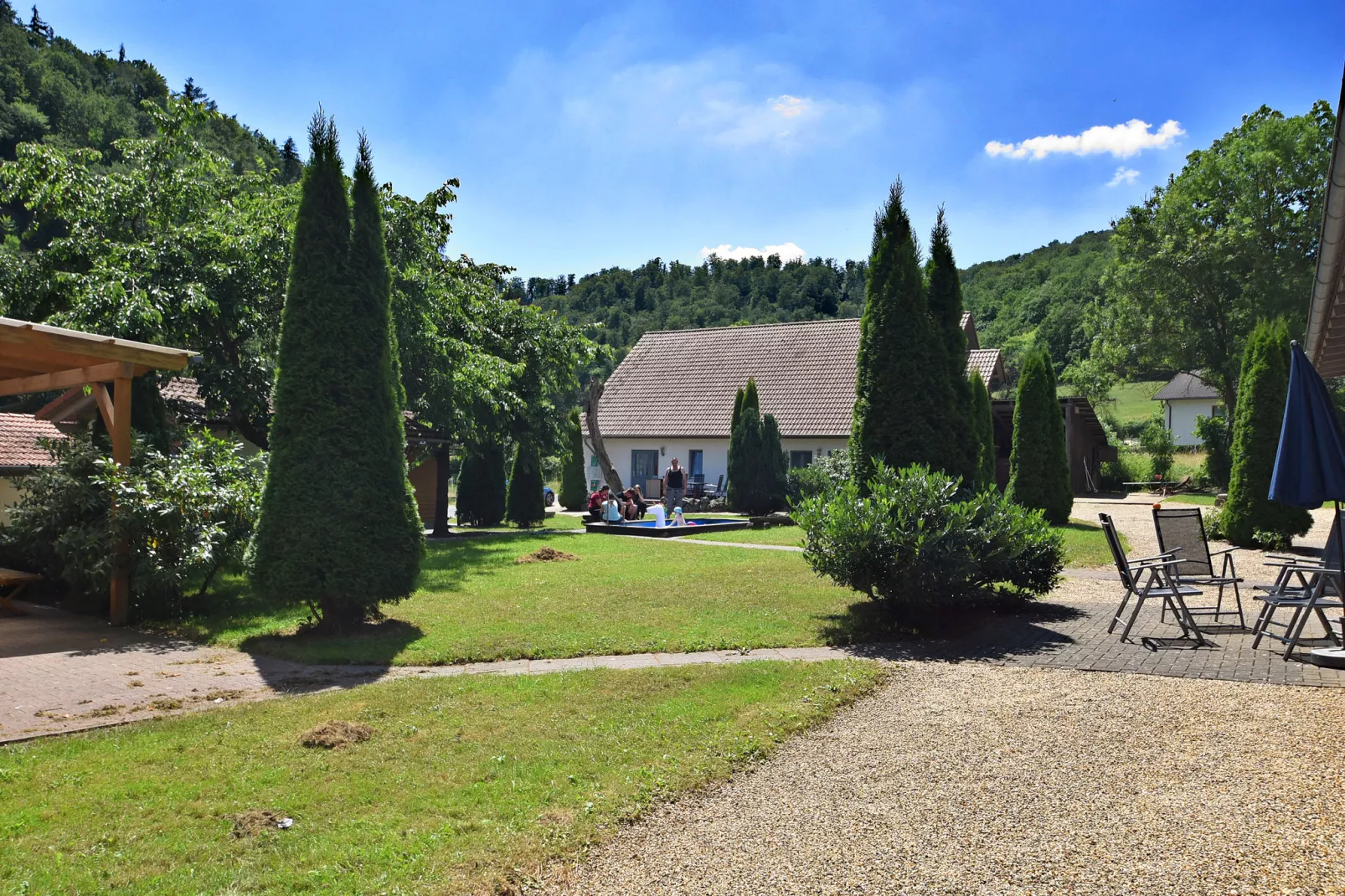 Am Ferienbauernhof - FW 6 und 7-Tuinen zomer