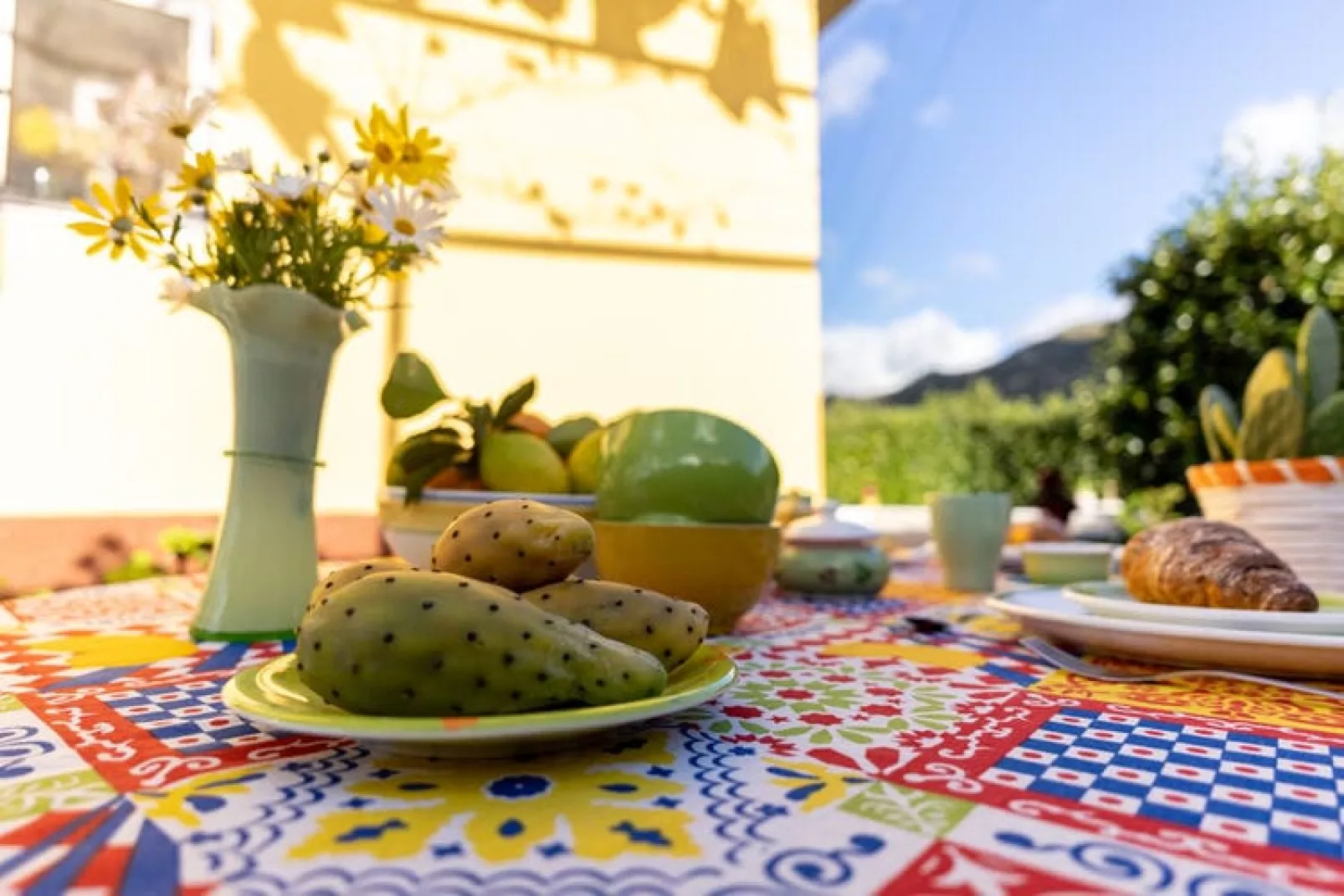 Ferienhaus Casa Mamma Maria Francavilla di Sicilia-Tuinen zomer