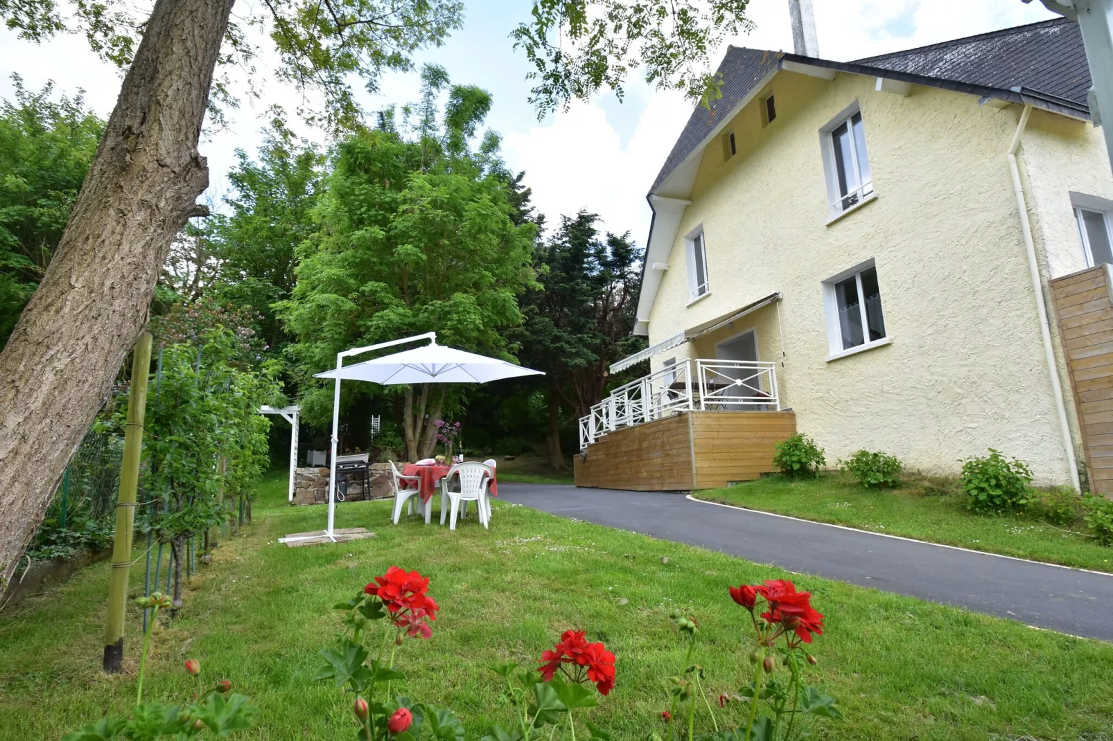 Apt Quineville 4 pers vue mer-Buitenkant zomer