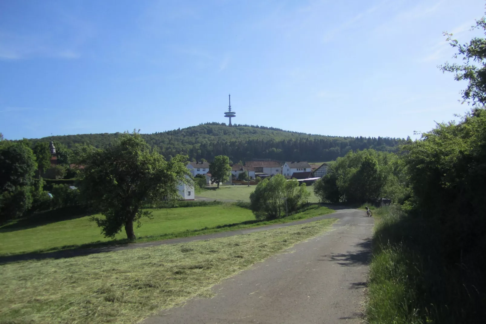 Kellerwald Hütte-Gebieden zomer 1km