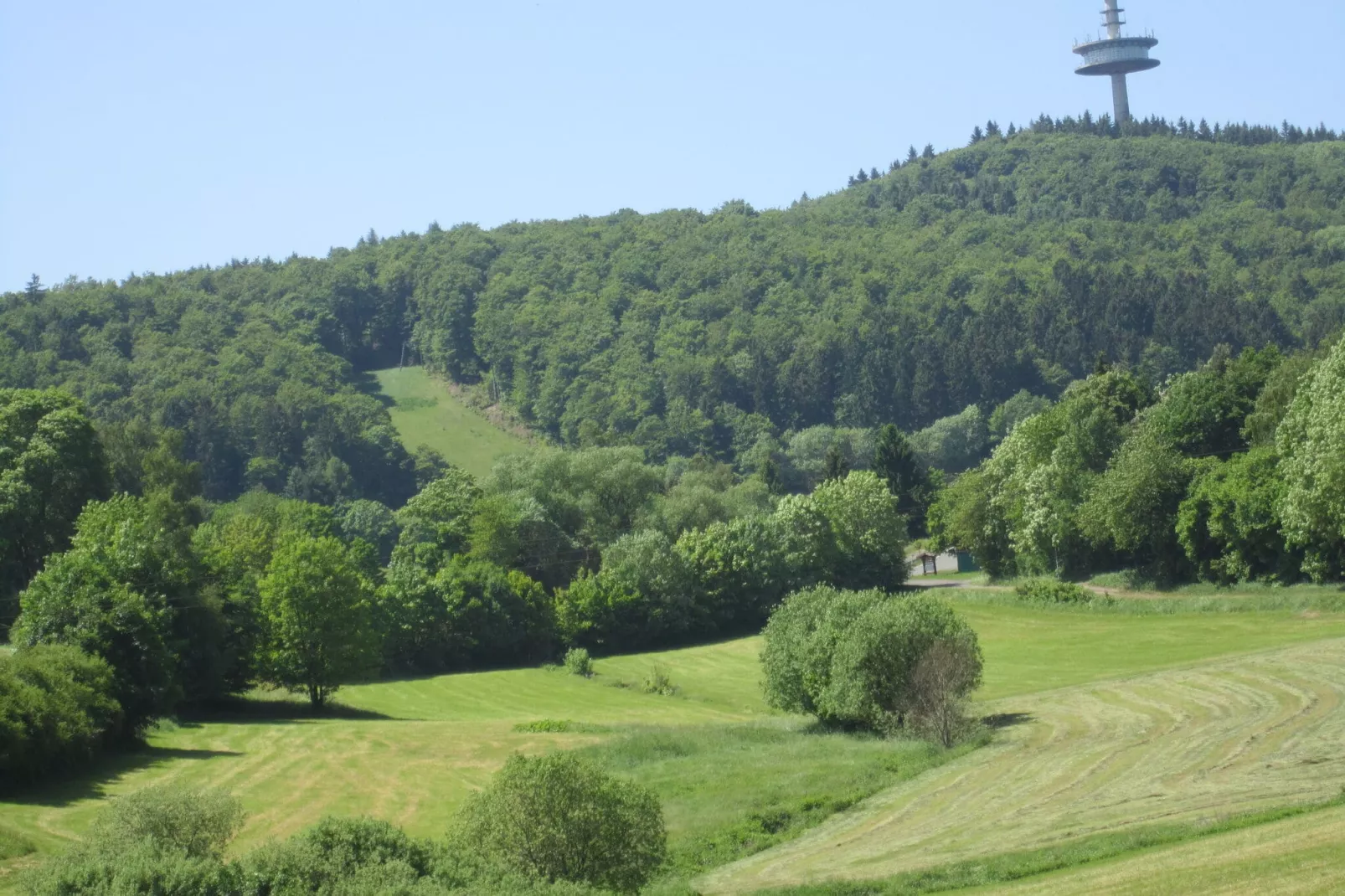 Kellerwald Hütte-Gebieden zomer 1km