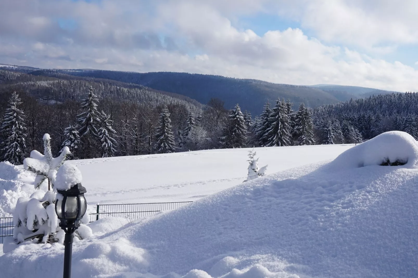 Am Thüringer Rennsteig-Uitzicht winter