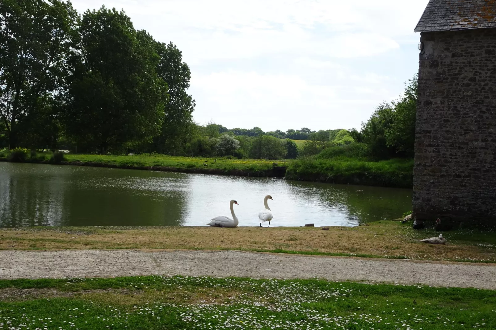 Holiday home in Saint Lô d'Ourville-Tuinen zomer