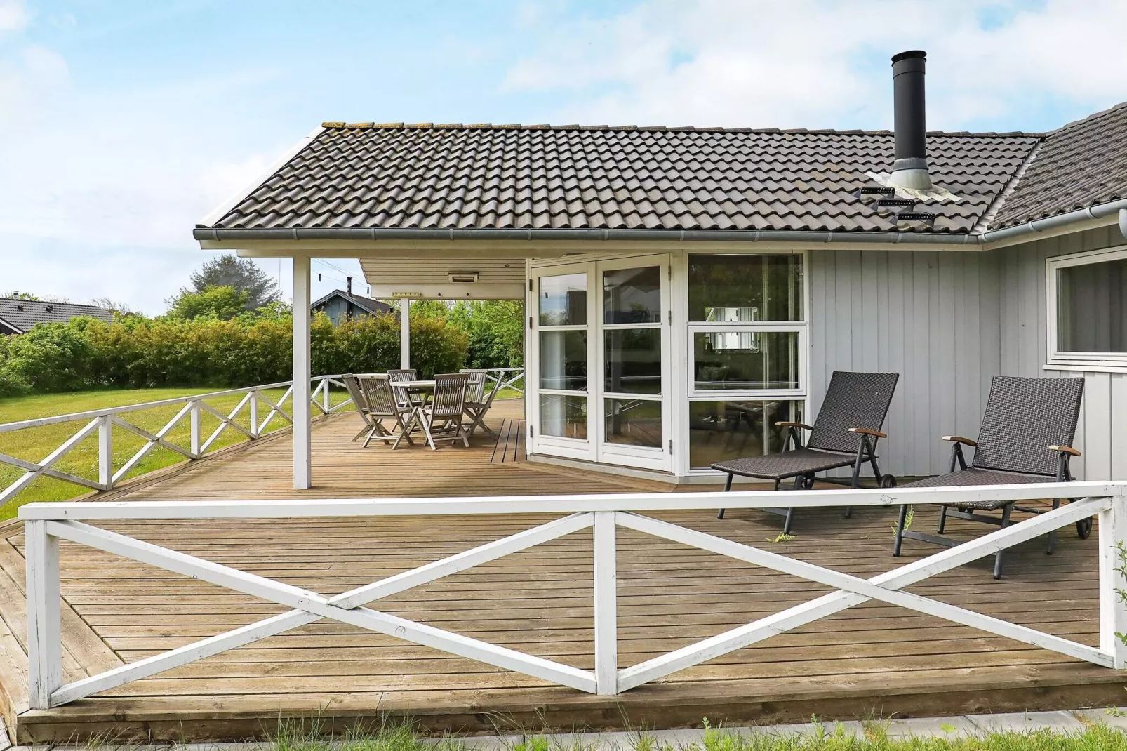 Aantrekkelijk vakantiehuis in Lemvig met een sauna-Buitenlucht