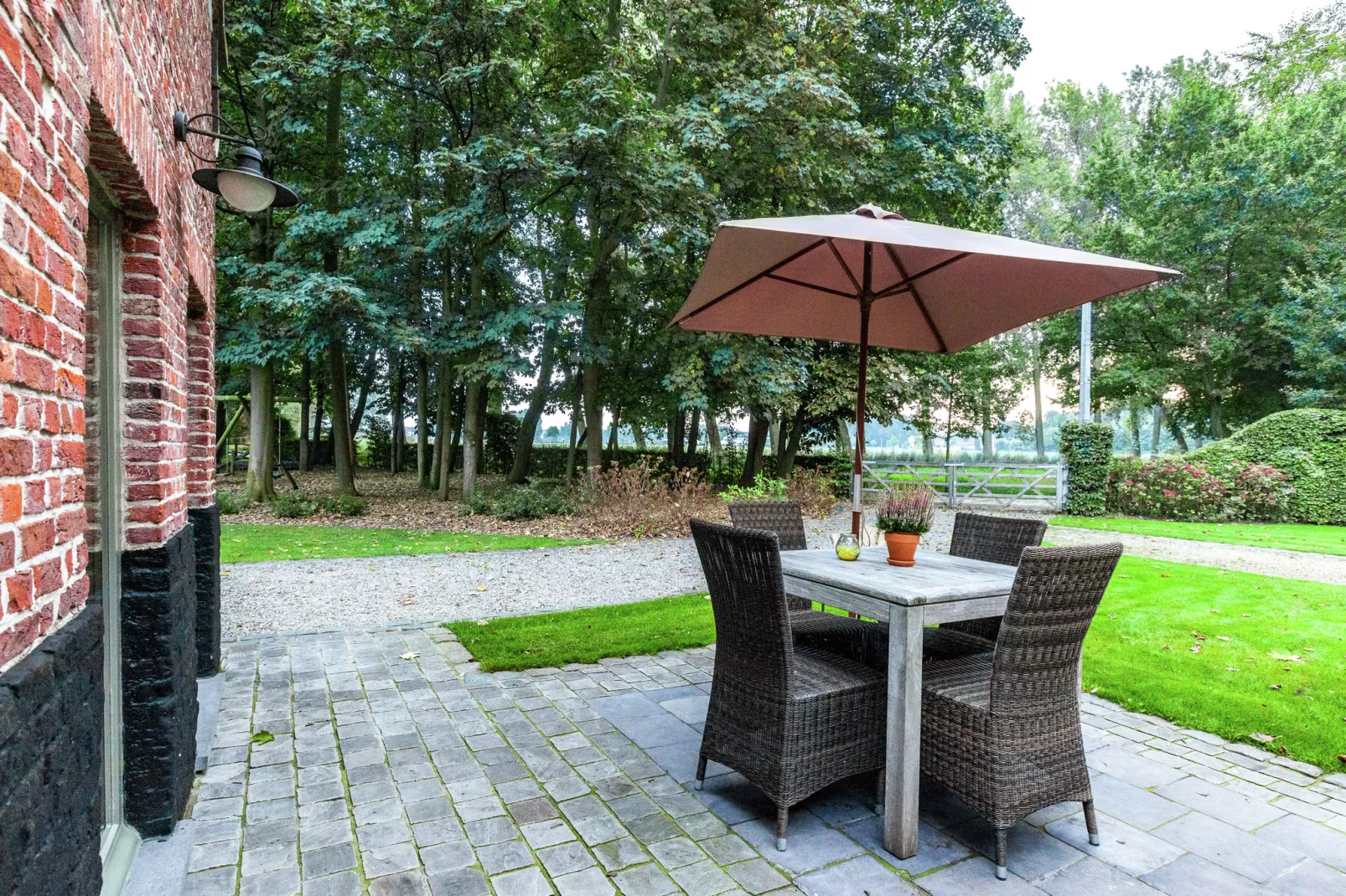 ´t Huisje dichtbij Brugge-Terrasbalkon