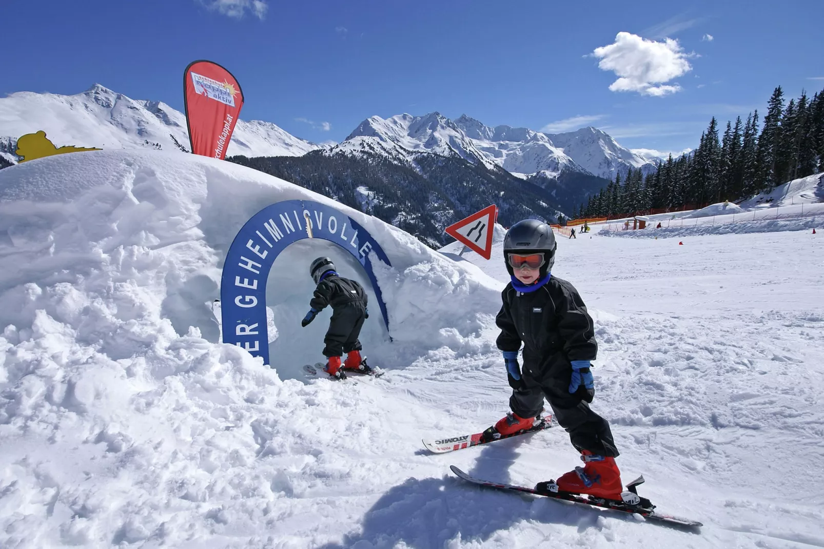 Hohspitz an der Piste-Gebied winter 5km