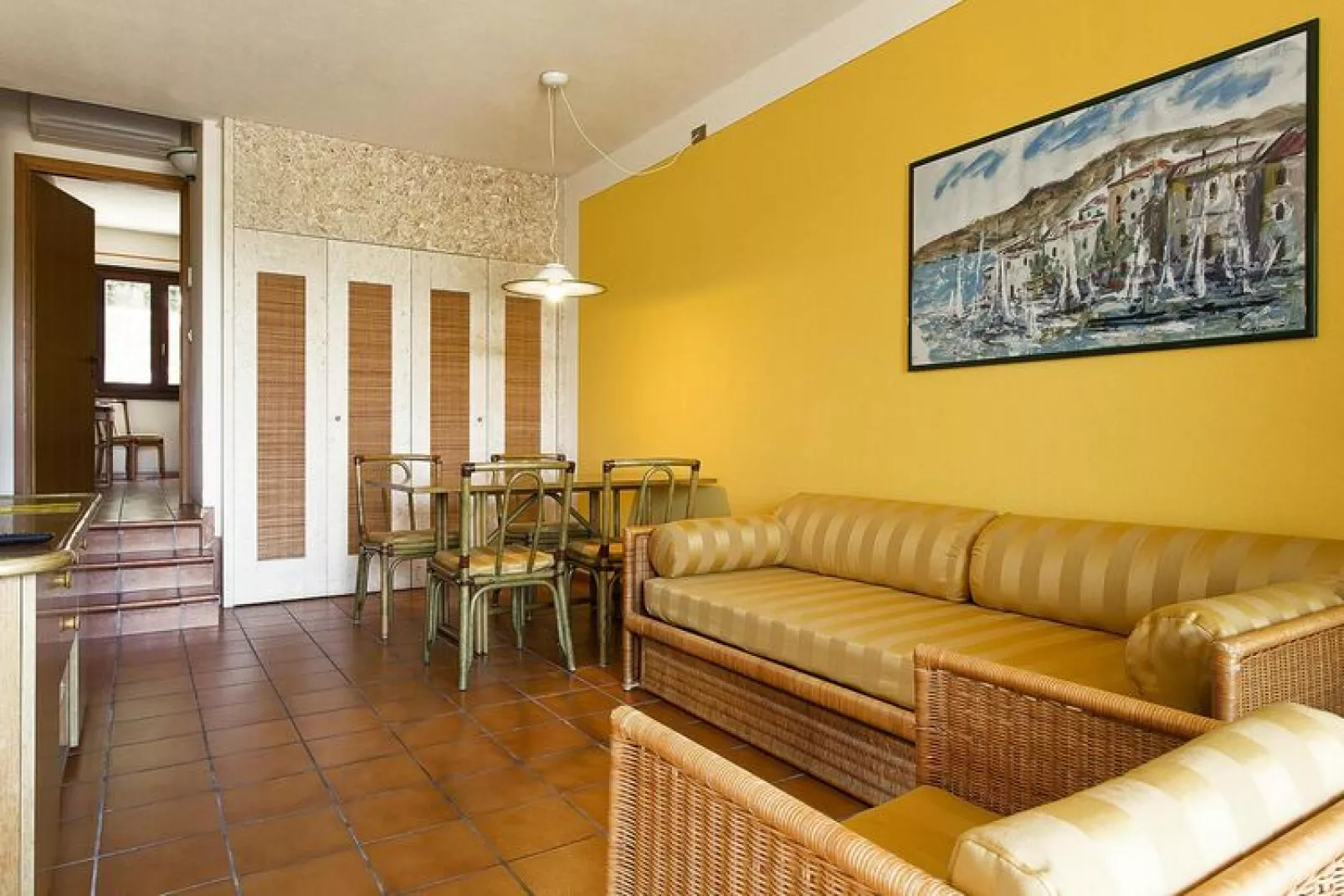 Apartments Poiano, Garda-trilo lake view-Woonkamer