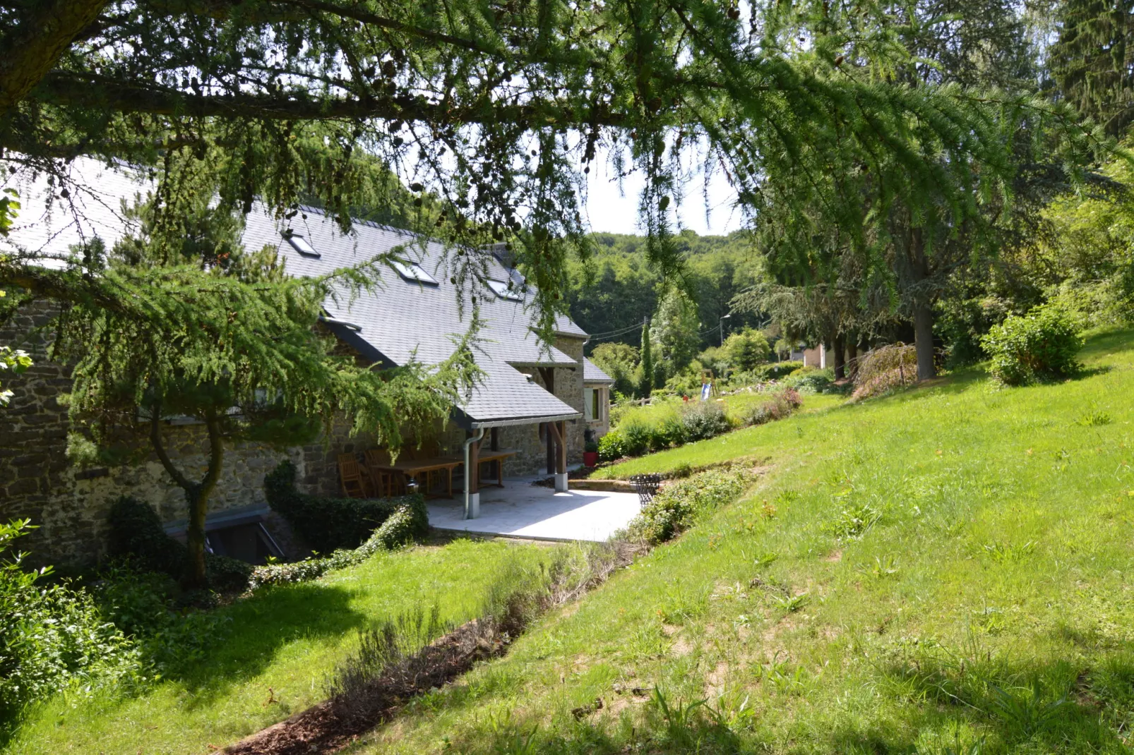 Les Herbes de Maredsous-Uitzicht zomer