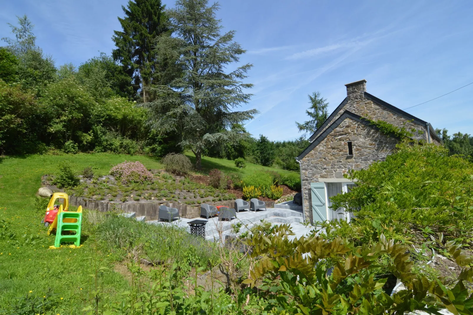 Les Herbes de Maredsous-Tuinen zomer