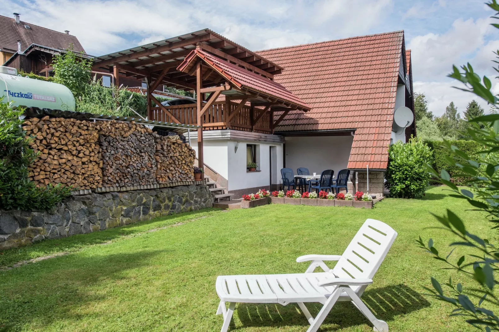 Ferienhaus im Thüringer Wald-Tuinen zomer