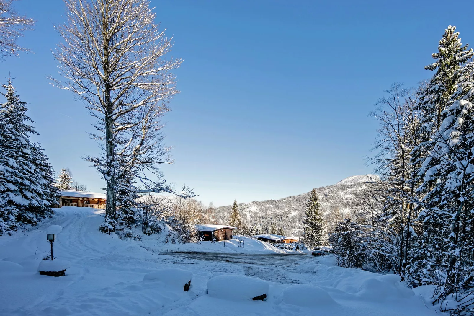 Chalet Catharina im Brixental-Uitzicht winter
