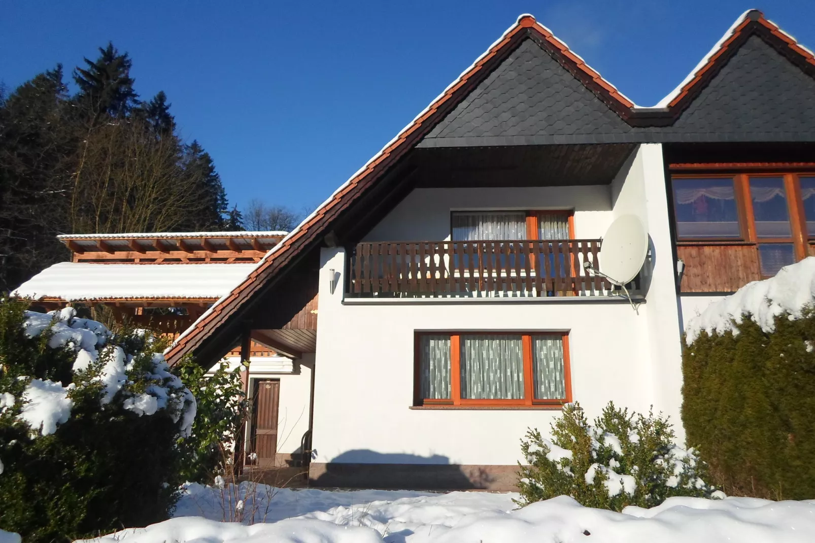 Ferienhaus im Thüringer Wald-Exterieur winter