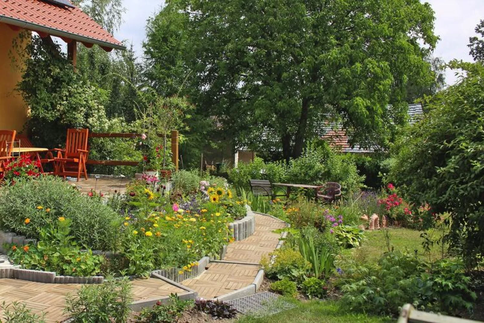 Ferienwohnung Dreiländerblick Görlitz-Tuinen zomer