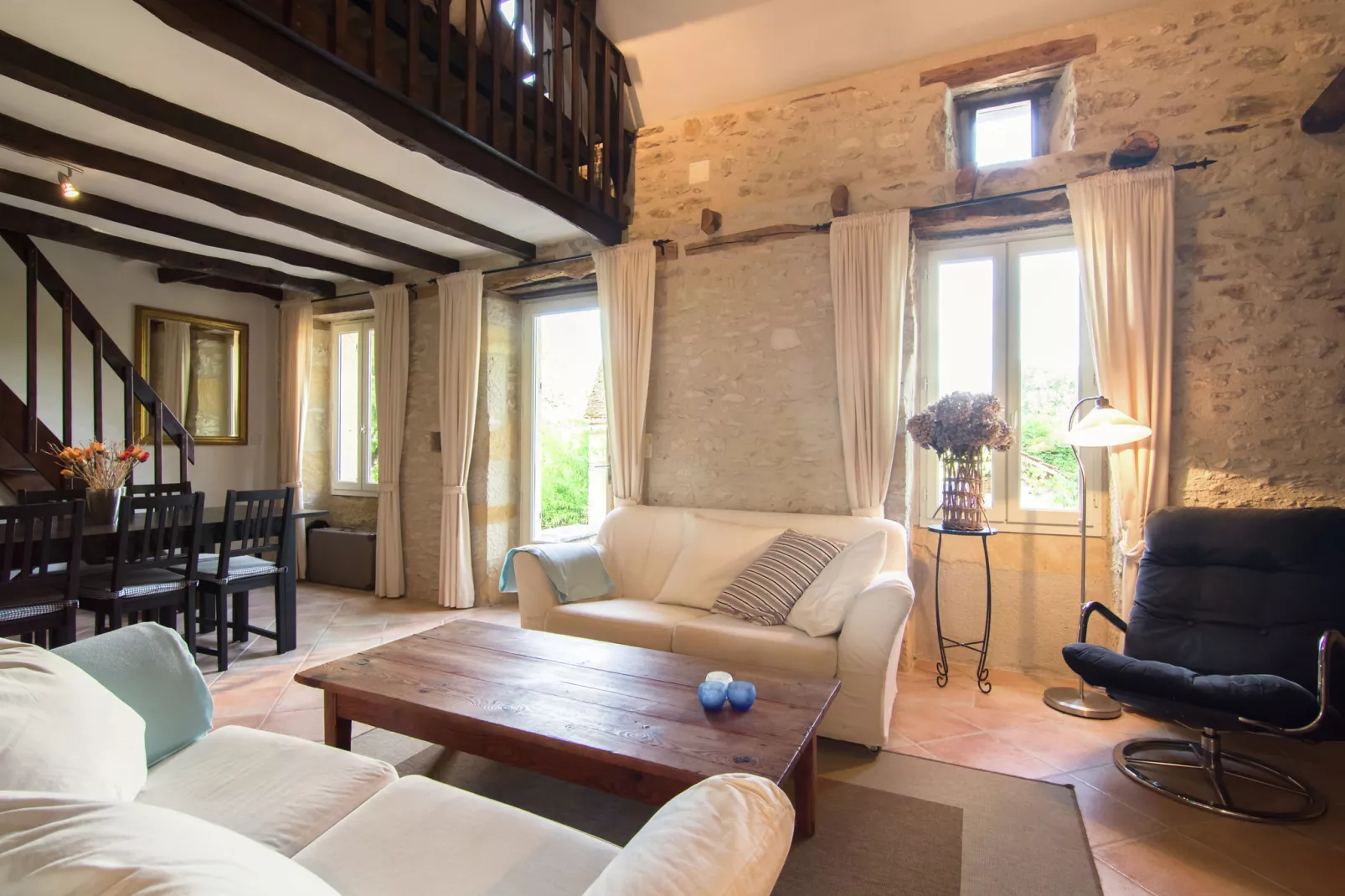 Maison de vacances Anglars Nozac Graulière-Woonkamer