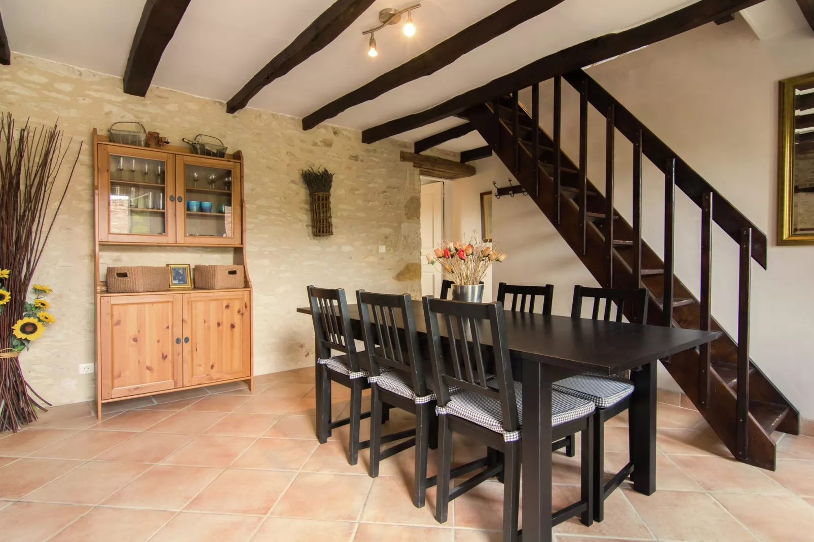 Maison de vacances Anglars Nozac Graulière-Eetkamer