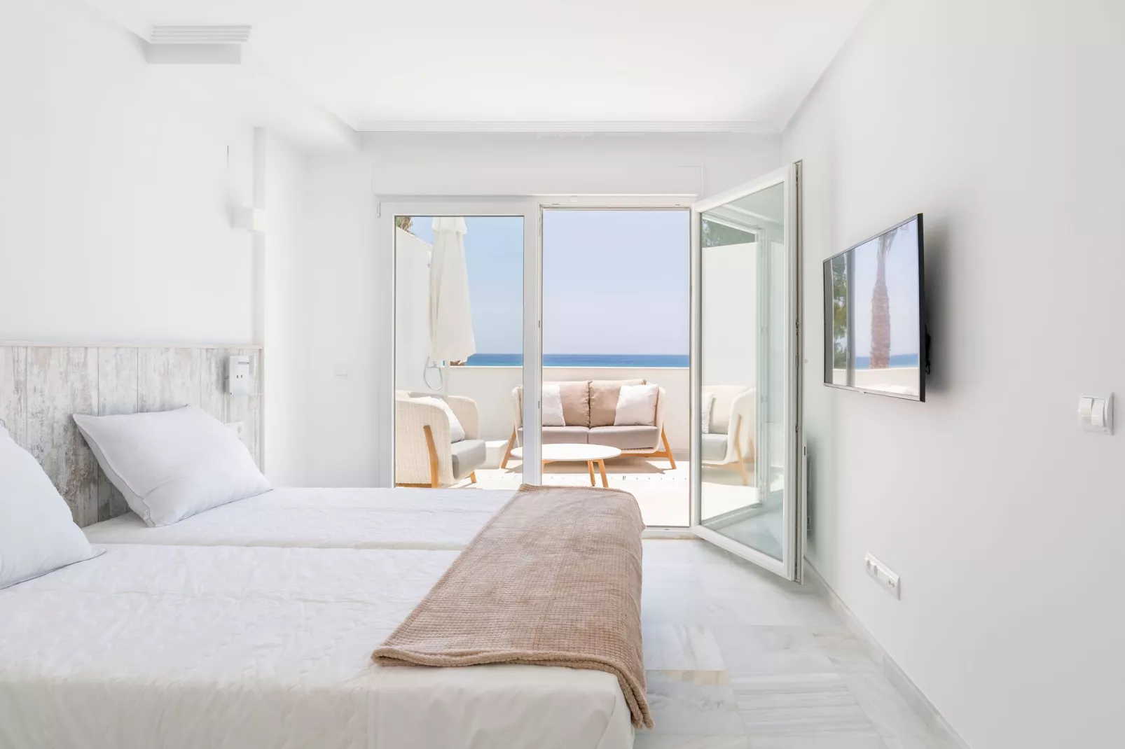 Luxe appartement met zeezicht, aan de Costa Blanca-Slaapkamer