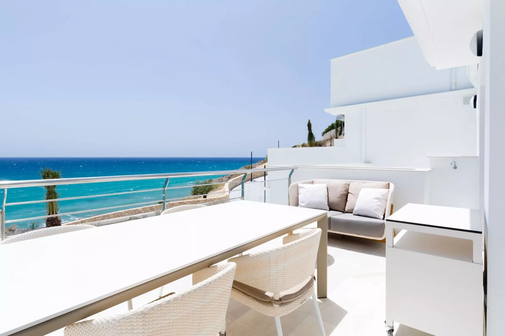 Luxe appartement met zeezicht, aan de Costa Blanca-Terrasbalkon