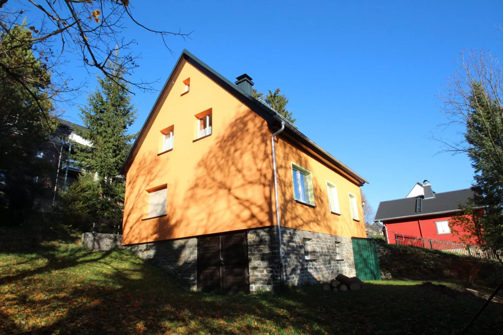 Ferienhaus Oberwiesenthal-Buitenkant zomer