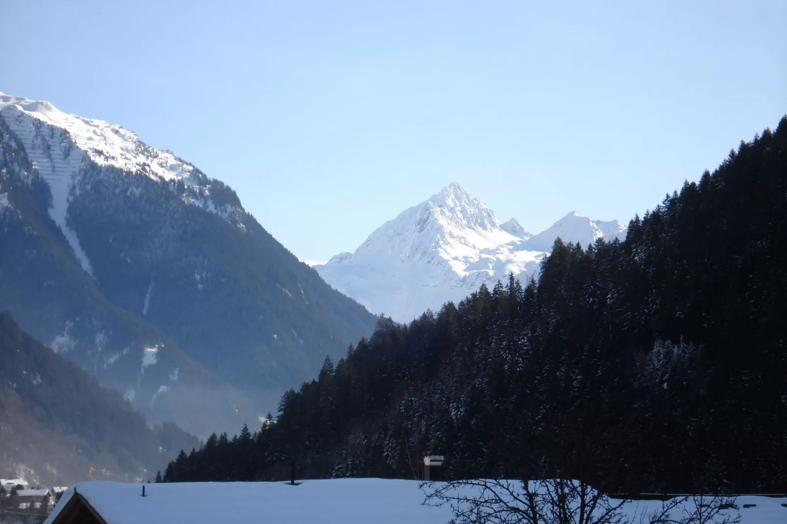 Haus Hüsli-Gebied winter 1km
