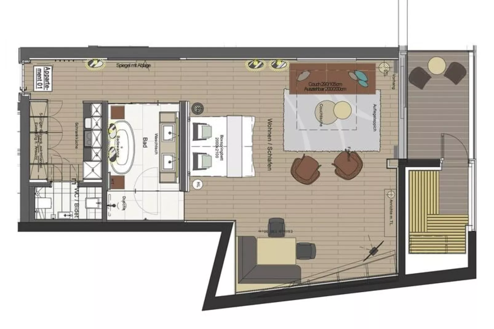 Mountain View Lofts - Amethyst-Plattegrond