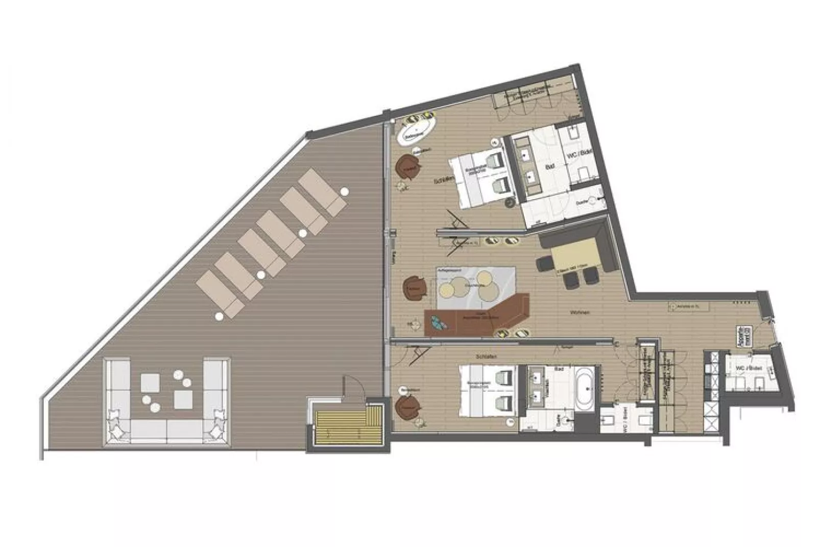 Mountain View Lofts - Bergkristall-Plattegrond