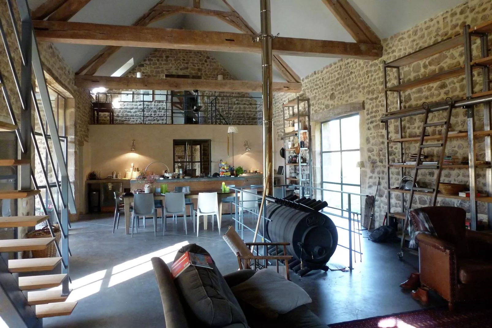 Maison de vacances - BRAIZE-Woonkamer