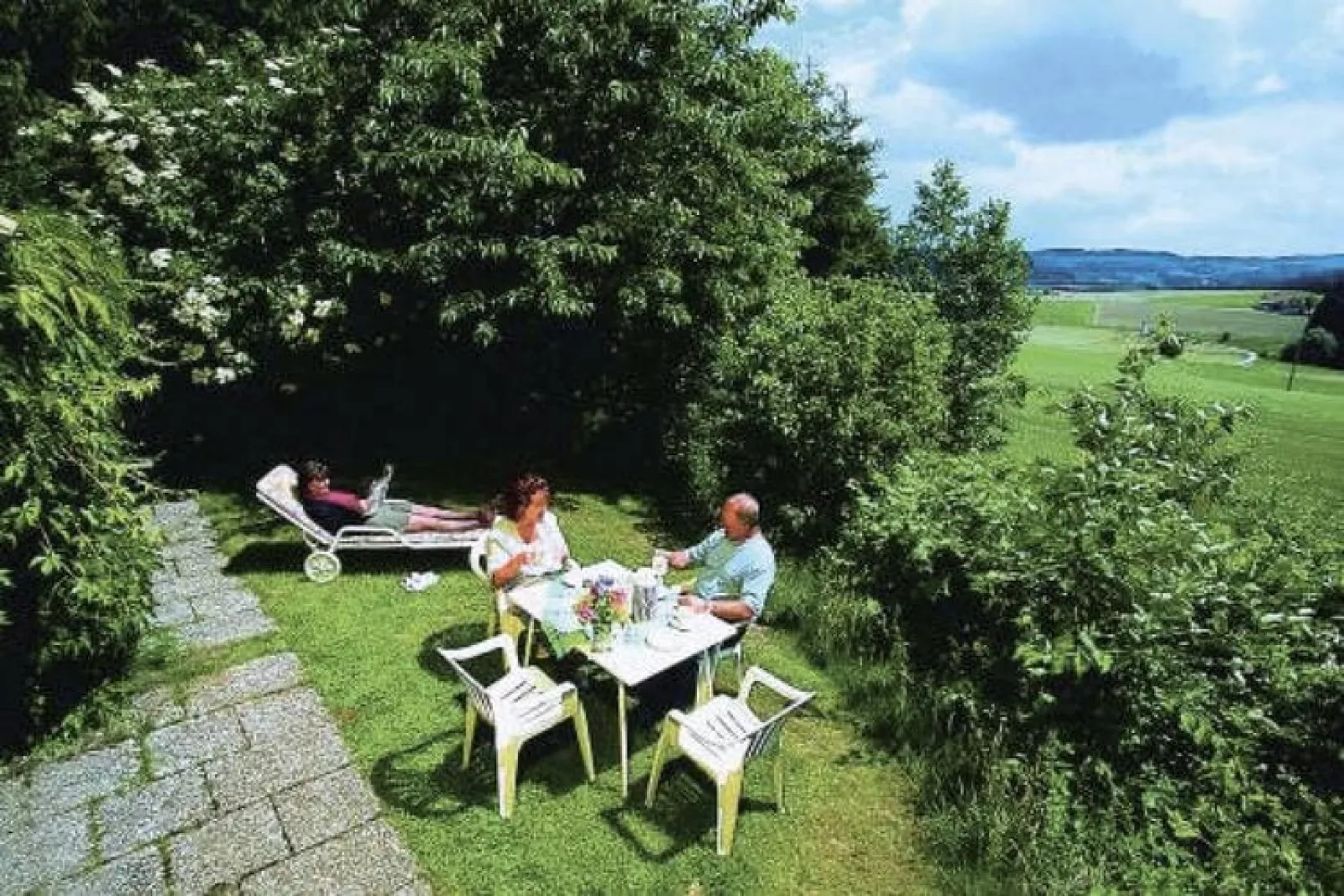 Vakantiedorp Schlossberg, Zandt-Tuinen zomer