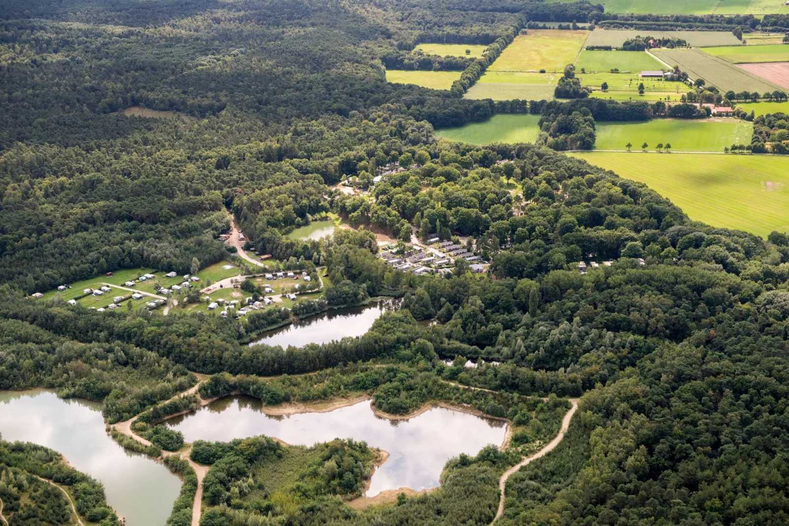 Resort Maasduinen 1-Gebieden zomer 5km