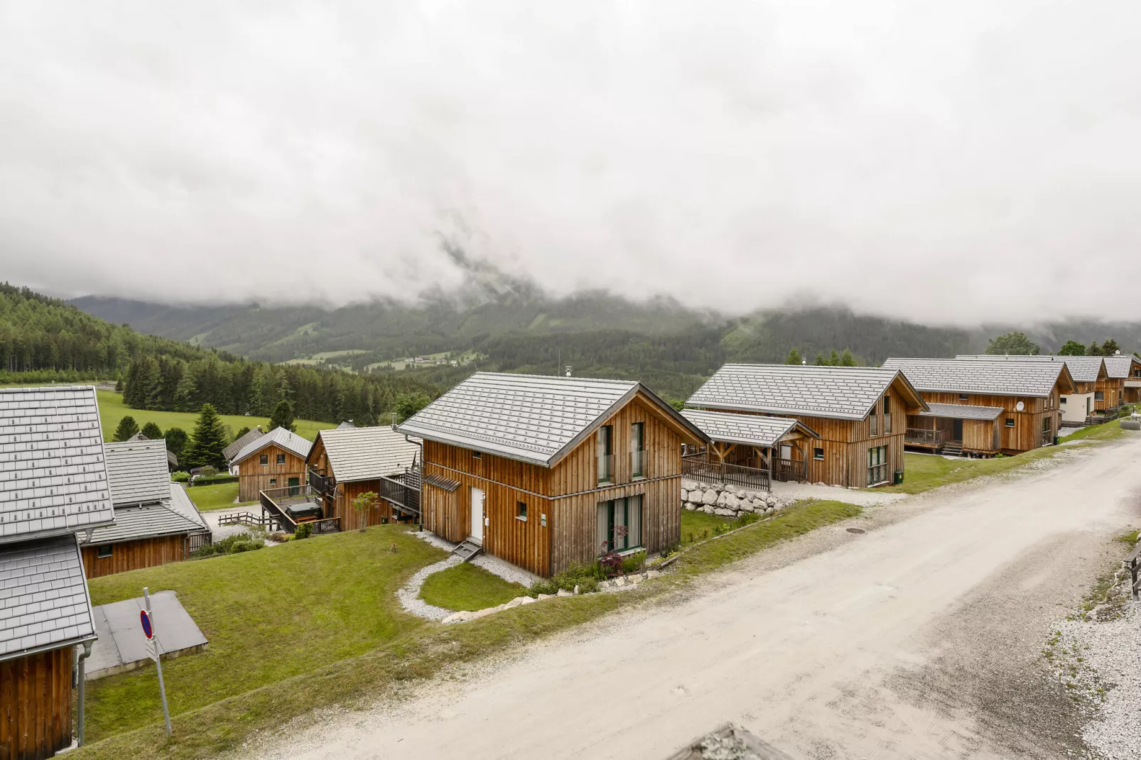 Chalet Zwoade Hoamad-Uitzicht zomer