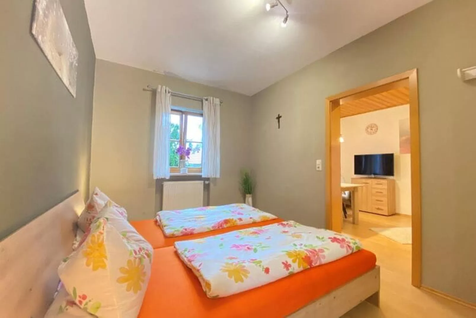 Holiday flats Haus am Wald, Zenting-Wohnung für 4 Personen, 56 qm-Slaapkamer