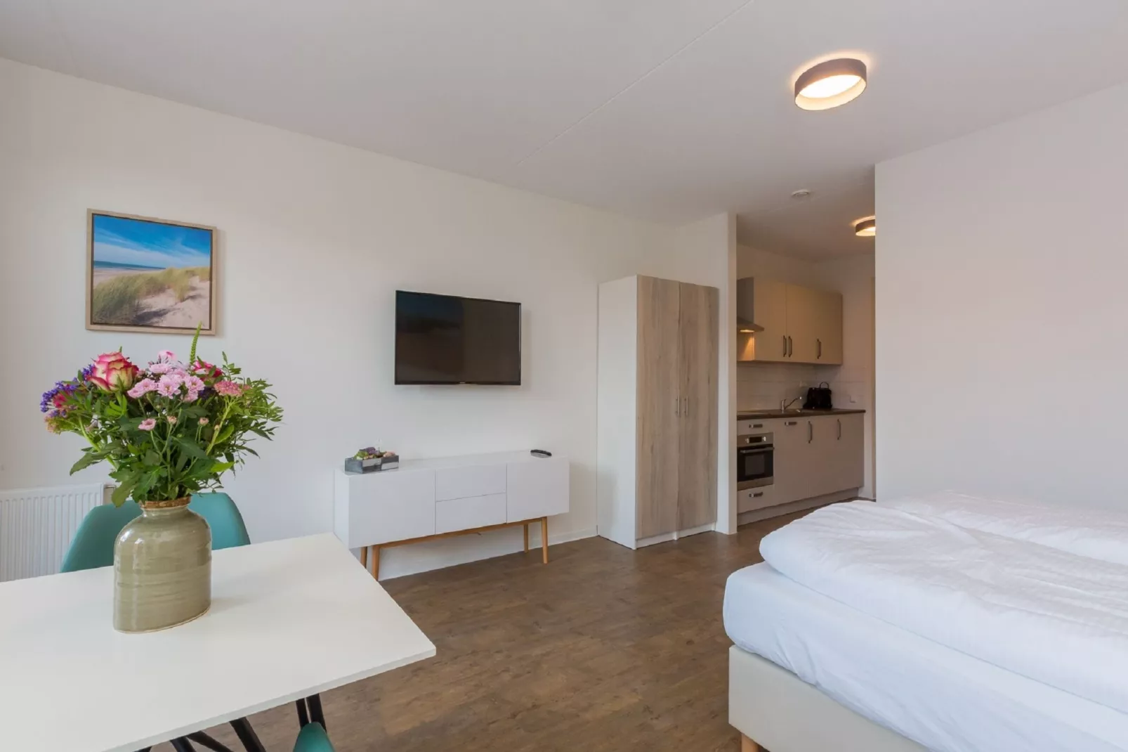Aparthotel Zoutelande - 2 pers luxe studio - huisdier-Woonkamer