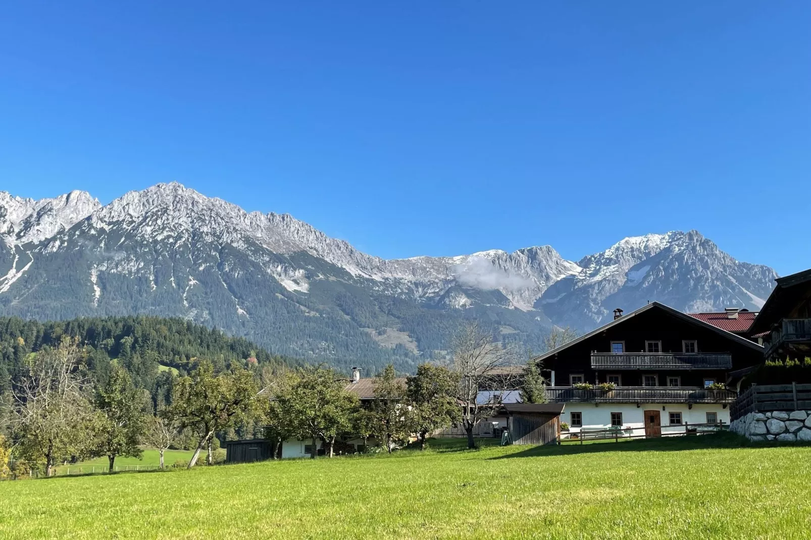 Ferienhaus am Wilden Kaiser-Buitenkant zomer