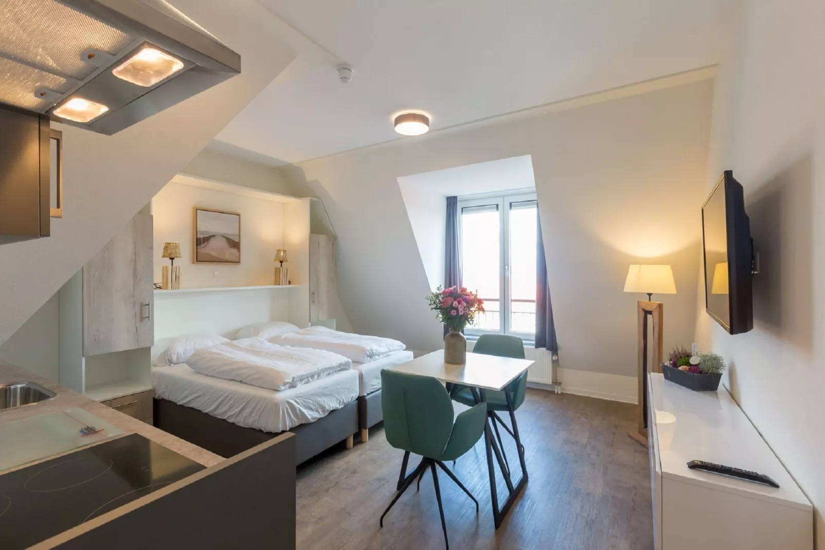 Aparthotel Zoutelande - 2 pers luxe studio - huisdier-Slaapkamer