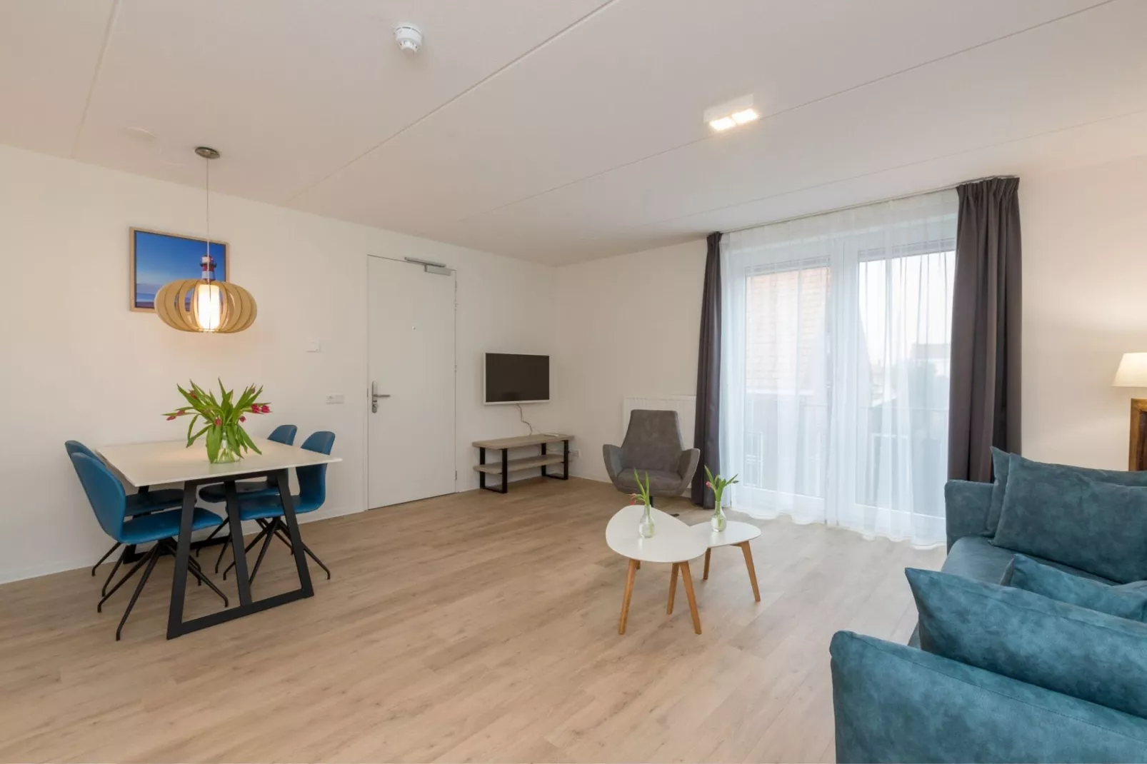 Aparthotel Zoutelande - Luxe 3-persoons appartement-Woonkamer