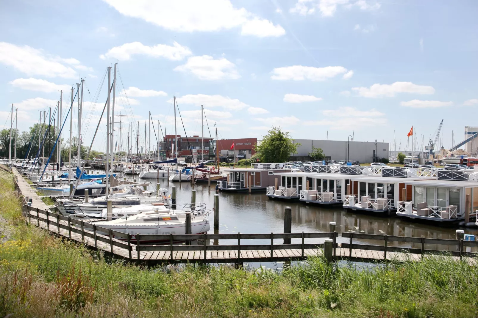 Waterlodges Lemmer 1-Gebieden zomer 1km