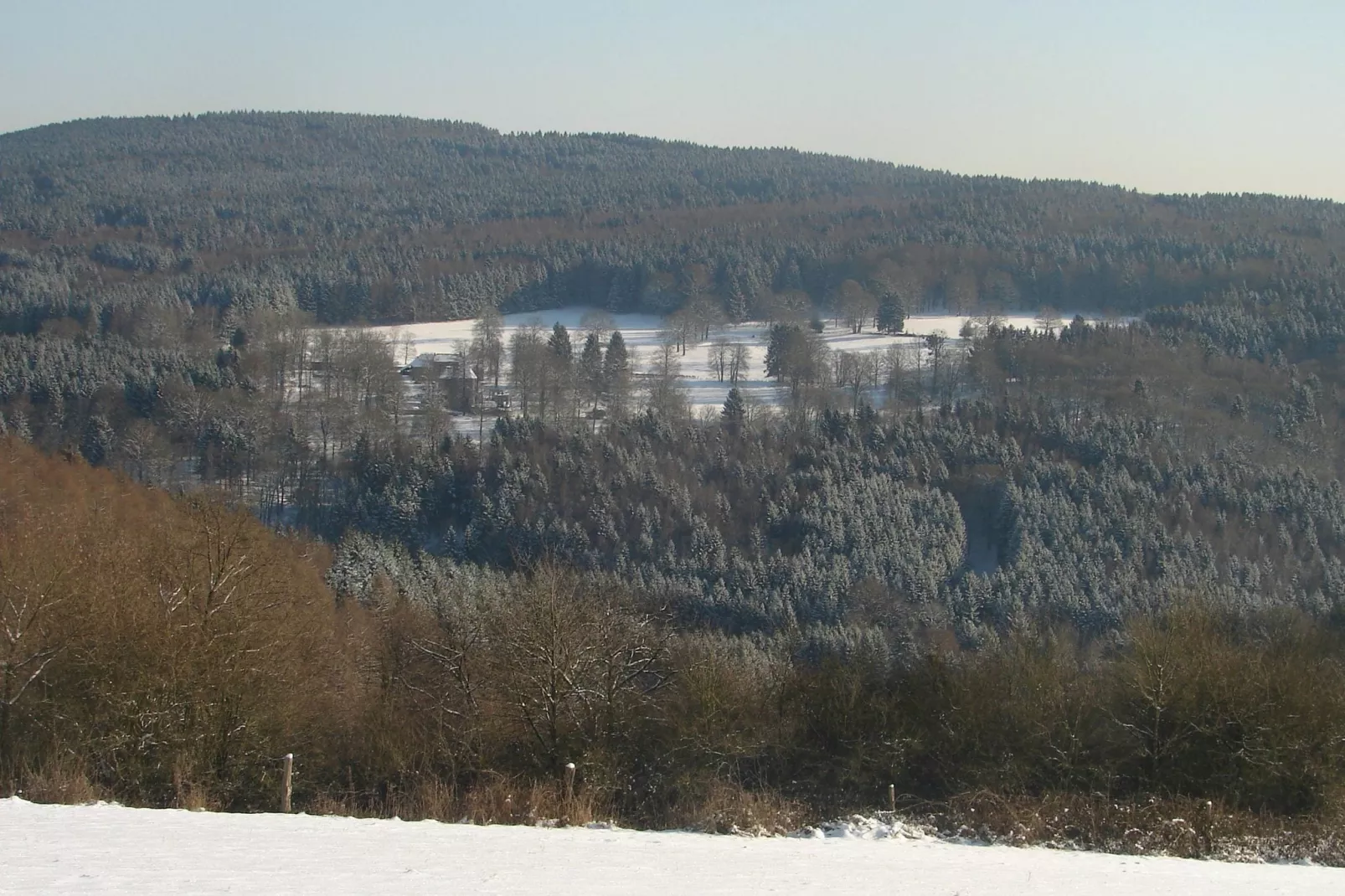 Aux Quatre Saisons-Gebied winter 1km