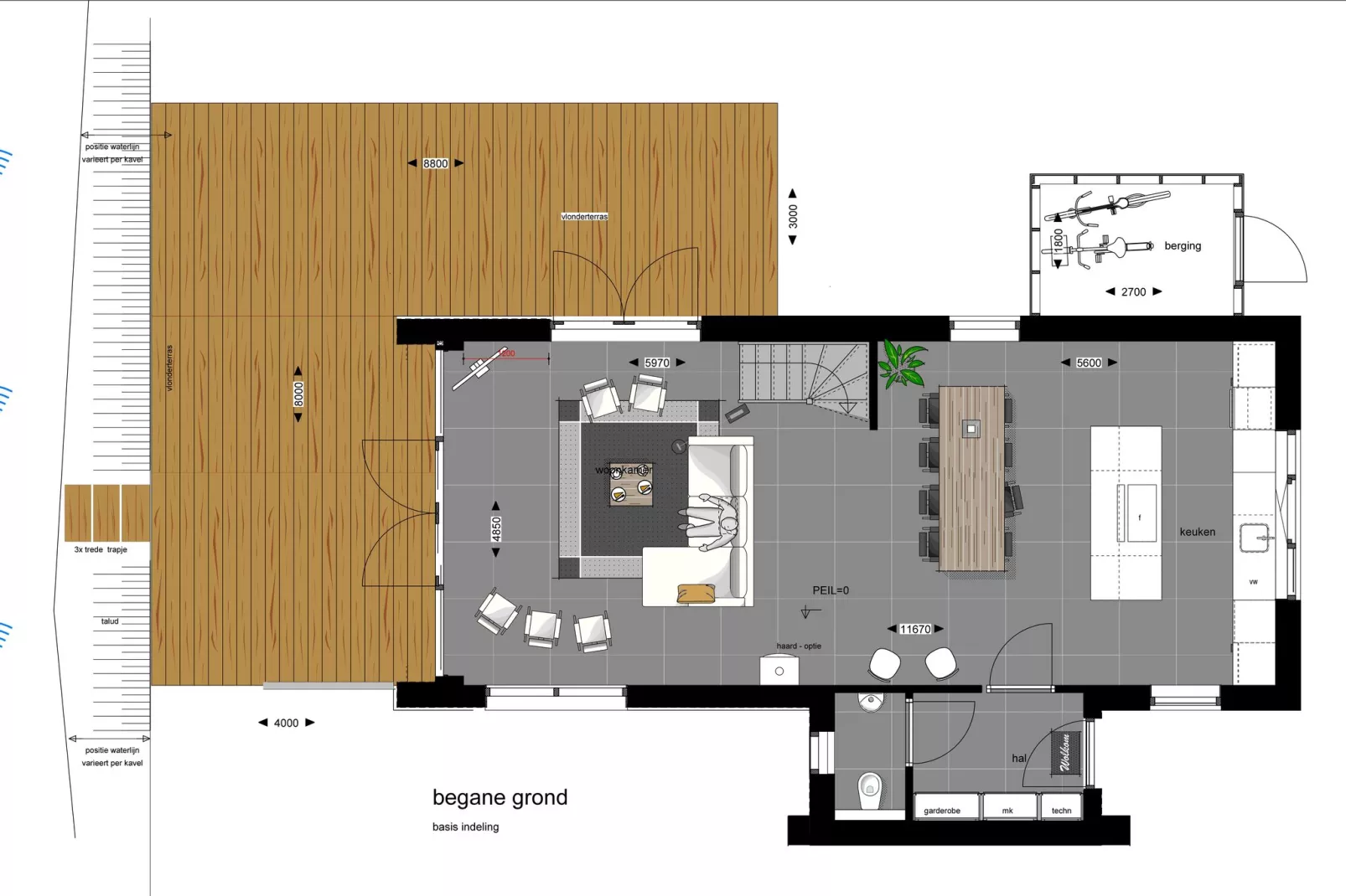Watervilla Seis-Plattegrond