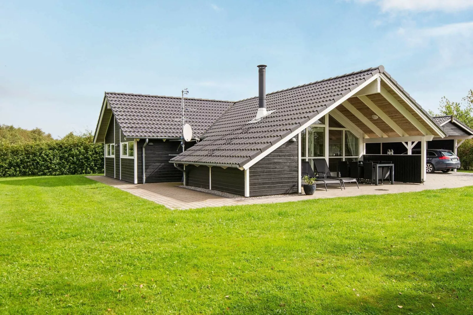 Ruim plattelandshuis in Hemmet met overdekt terras-Uitzicht