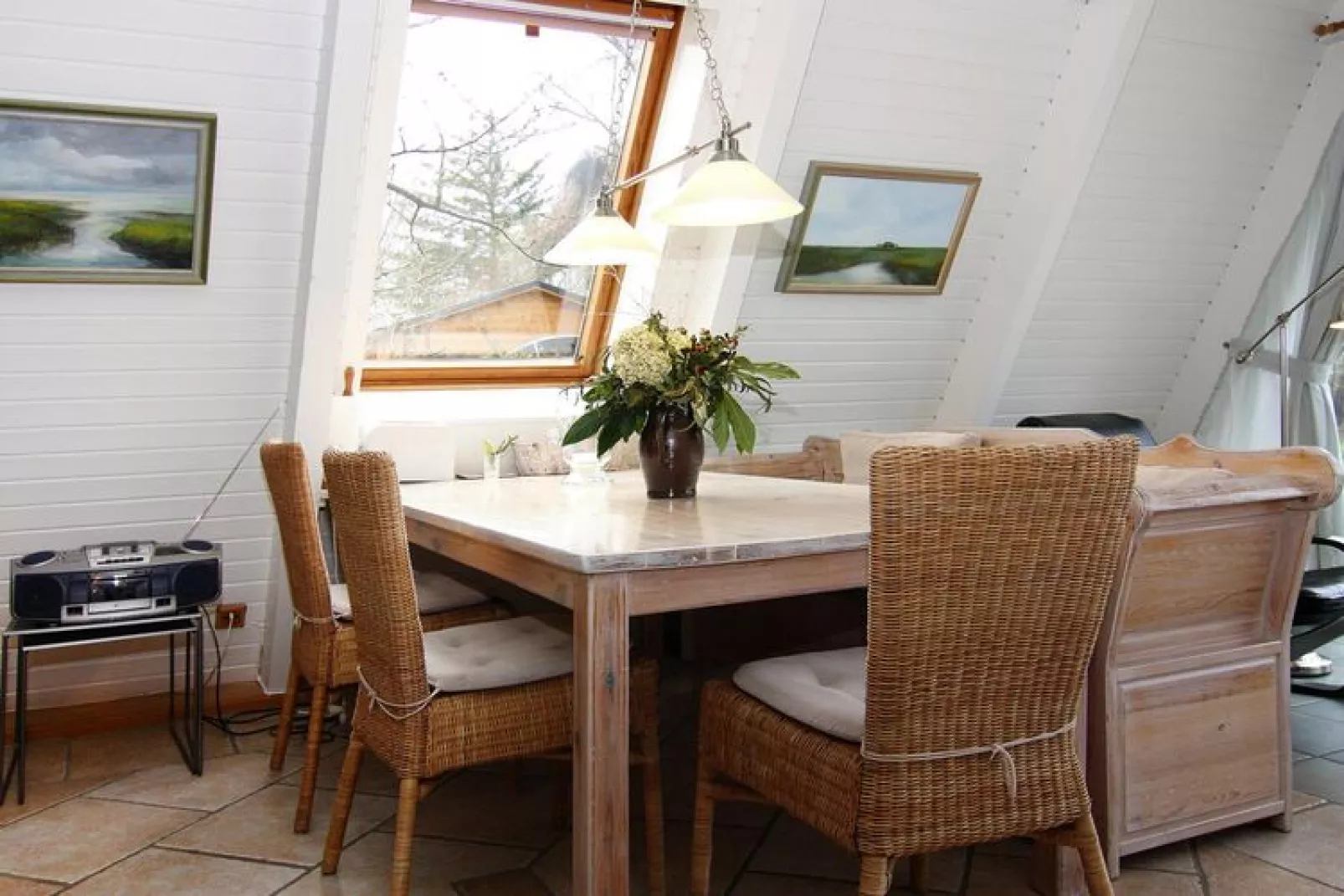 Ferienhaus Damp 90 qm 4 Personen-Woonkamer