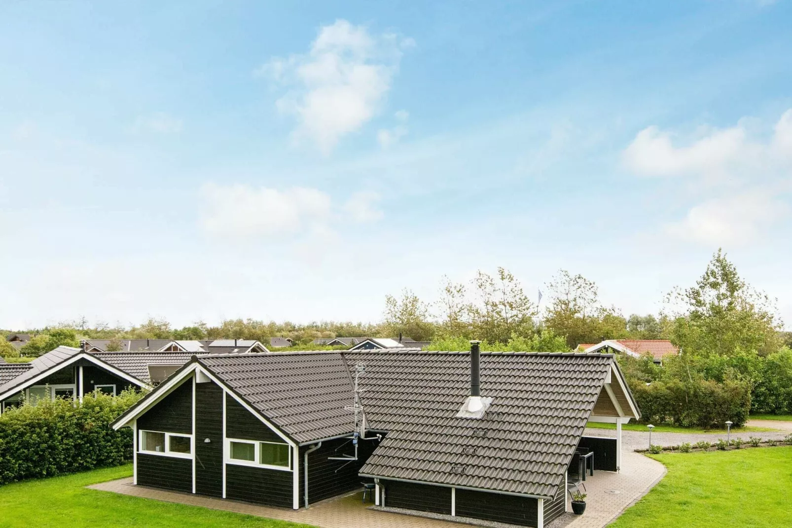 Ruim plattelandshuis in Hemmet met overdekt terras-Uitzicht